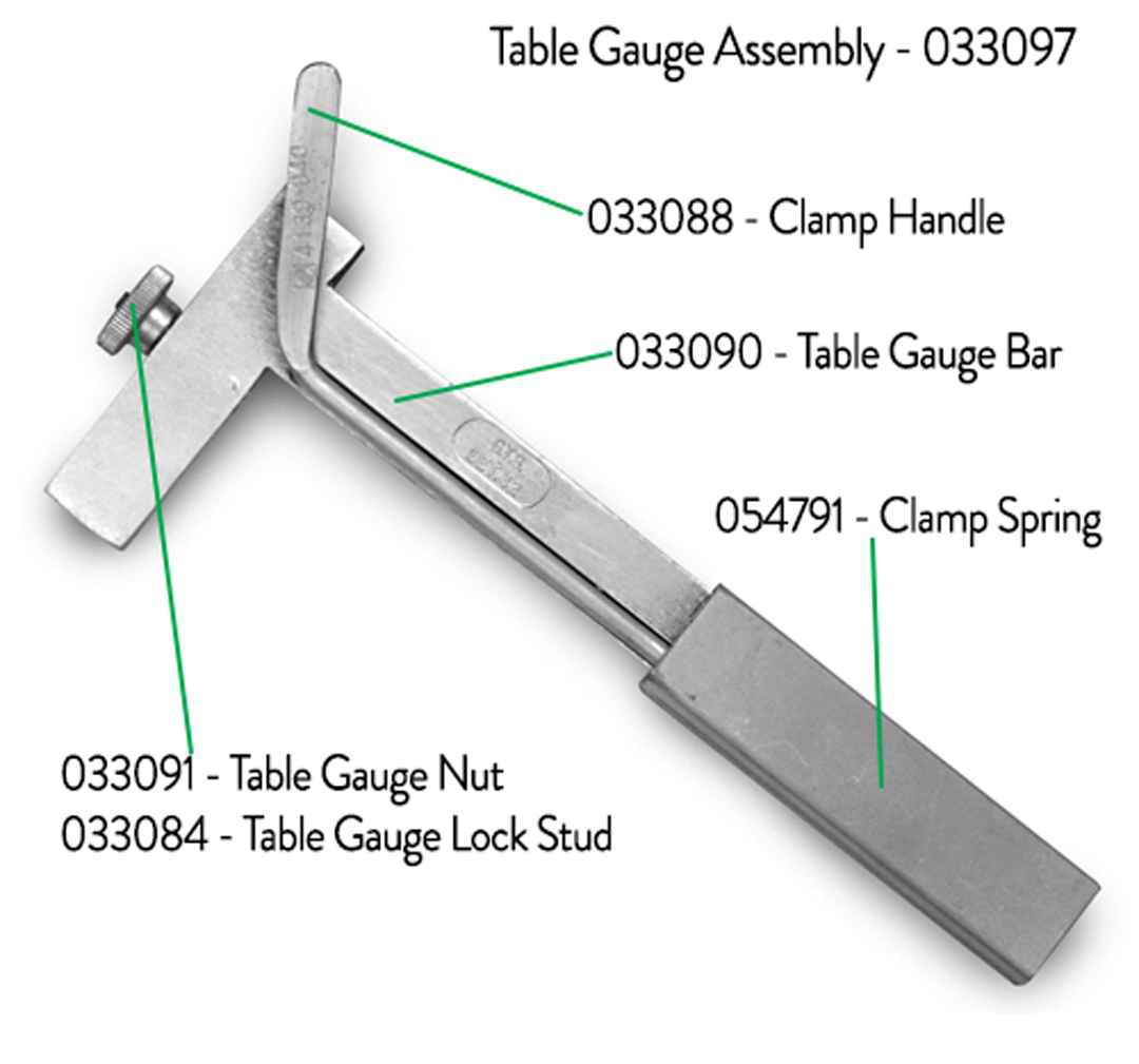 Table Gauge Assembly